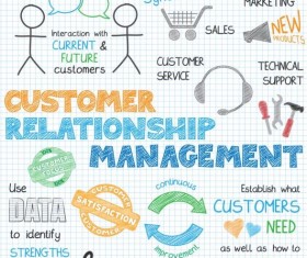 Sketch notes business infographics vector 11