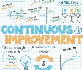 Sketch notes business infographics vector 13