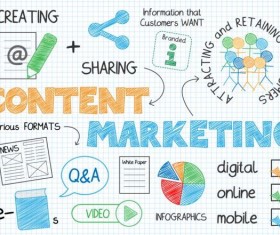 Sketch notes business infographics vector 14