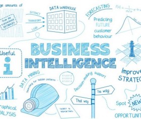 Sketch notes business infographics vector 17