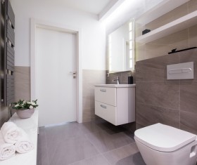 Small bathroom design Stock Photo 01