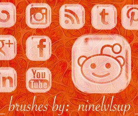 Social Media photoshop brushes