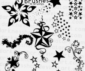 Star decor photoshop brushes