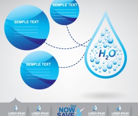 Start now save the water infographic vector 10