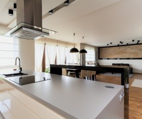 Stock photo Modern kitchen design 06