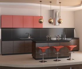 Stock photo Modern kitchen design 16