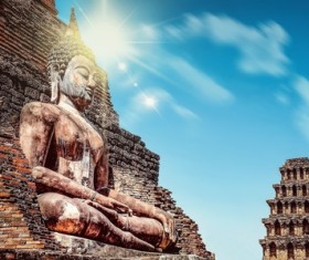 Thai Buddhist sculpture Stock Photo
