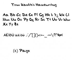 Tom Kaulitz Handwriting Font