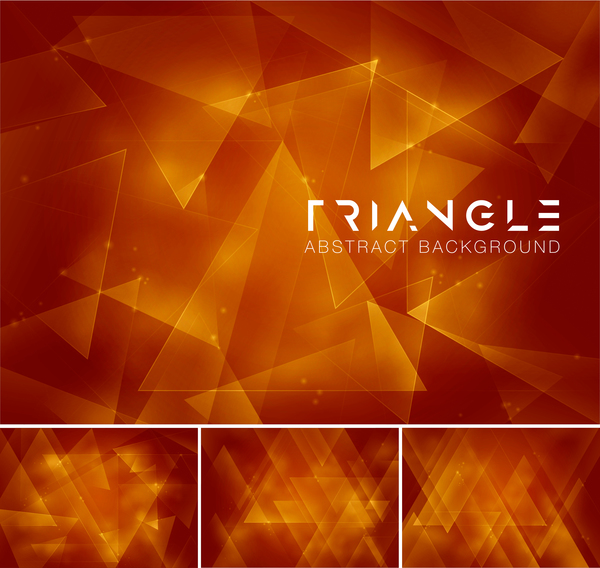 Triangle abstract creative background vector 03