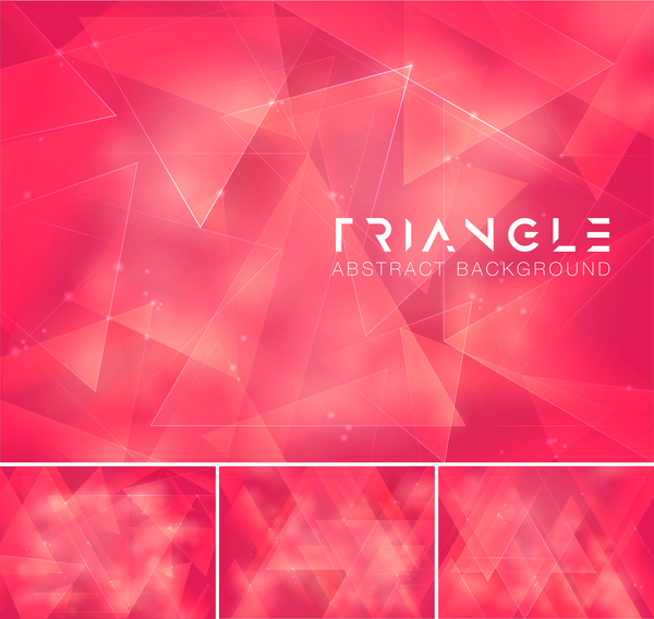 Triangle abstract creative background vector 06