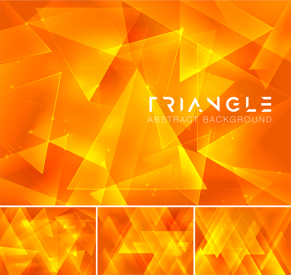 Triangle abstract creative background vector 07