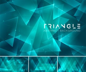 Triangle abstract creative background vector 10