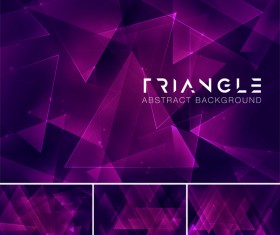 Triangle abstract creative background vector 11
