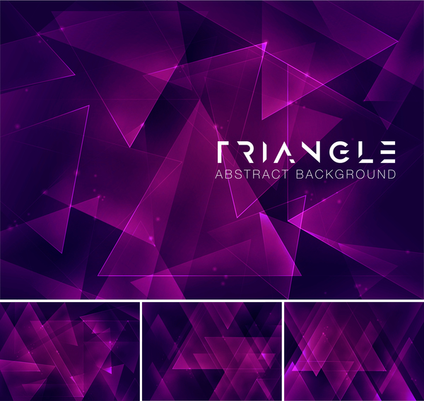 Triangle abstract creative background vector 11