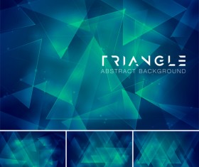 Triangle abstract creative background vector 12