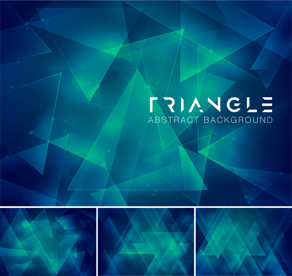Triangle abstract creative background vector 12