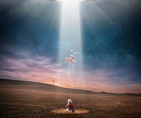 UFO powered by Stock Photo