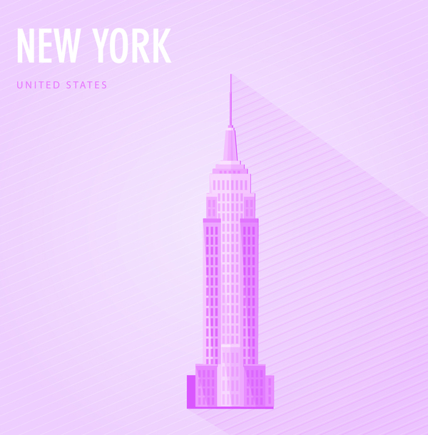 United States New York monuments vector 01