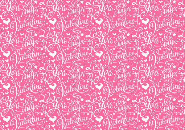 Cute Hearts Seamless Pattern Design Vector Valentine Wrapping