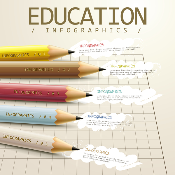 Vector education infographic template material 02