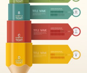 Vector education infographic template material 08