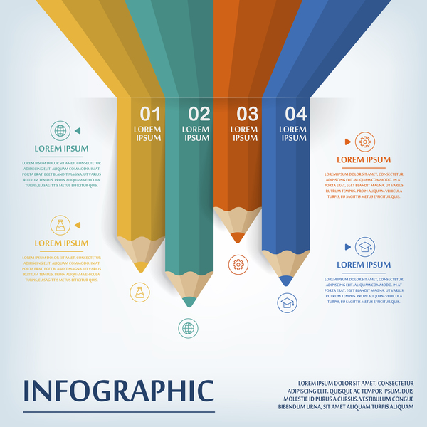 Vector education infographic template material 13