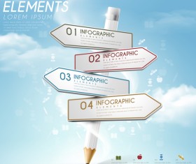Vector education infographic template material 16