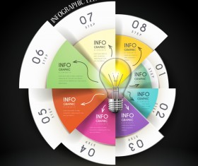 Vector education infographic template material 18