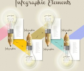 Vector education infographic template material 19