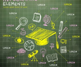 Vector education infographic template material 20