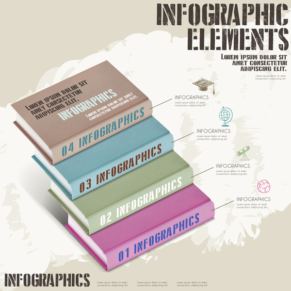 Vector education infographic template material 21