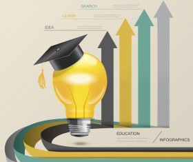Vector education infographic template material 22