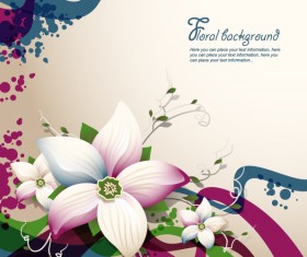 Vector flral background graphic material