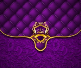 Violet luxury floral vector background