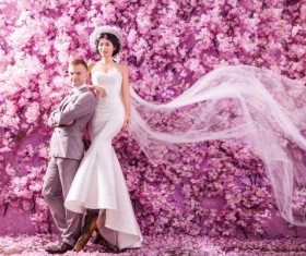 Wedding photographs of newlyweds Stock Photo 01