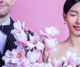 Wedding photographs of newlyweds Stock Photo 02