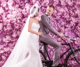 Wedding photographs of newlyweds Stock Photo 06