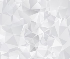 White geometric shapes backgrounds vector set 01