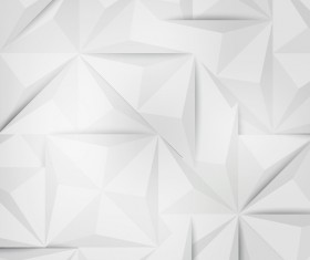White geometric shapes backgrounds vector set 02