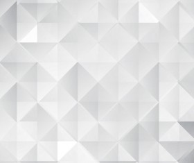 White geometric shapes backgrounds vector set 03