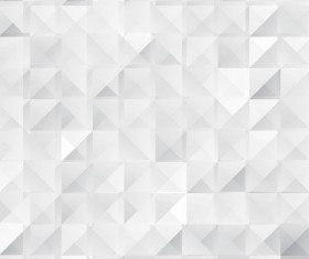 White geometric shapes backgrounds vector set 04