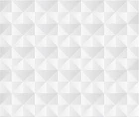 White geometric shapes backgrounds vector set 07