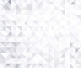 White geometric shapes backgrounds vector set 08