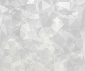 White geometric shapes backgrounds vector set 10