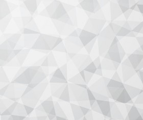 White geometric shapes backgrounds vector set 12