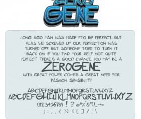 Zerogene fonts