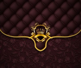 brown luxury floral vector background