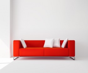 living room interior design vector 04