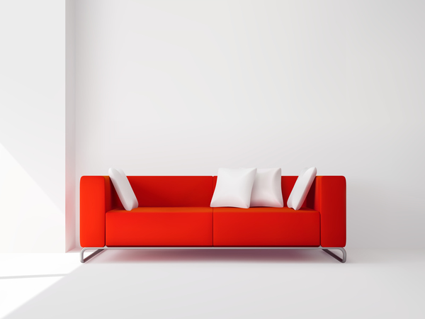 living room interior design vector 04