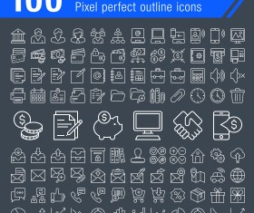 100 business and finance icons